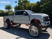 Jantes en alliage d'aluminium 6061 20x10 22x12 22x10 24x12 24x14 26x12 26x14 26x16 Polies Concaves à 6/8 trous pour Ford Chevrolet