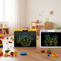 Tableau de dessin en plastique Maxi Pad 35 cm pour enfants de 3 à 6 ans, thème animaux et nature, jeu créatif