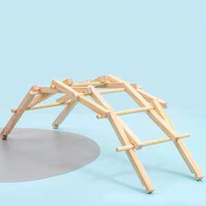 ของเล่นเพื่อการศึกษาสำหรับเด็กวัยหัดเดิน<span class=keywords><strong>โครงงานวิทยาศาสตร์</strong></span>สะพานโค้งหินแบบ DIY สำหรับนักเรียนอนุบาลทำด้วยไม้ - Product Image 1