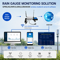 Pluviómetro de Cazoleta Basculante de Acero Inoxidable con Registro de Datos RS485 y Pulso, Resolución de 0.1MM, 0.2MM, 0.5MM