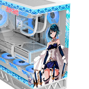 Boîtier <span class=keywords><strong>de</strong></span> jeu Hurricane Beast Parallel World Puella <span class=keywords><strong>Magi</strong></span> Madoka Magica, thème Puella <span class=keywords><strong>Magi</strong></span> Madoka Magica, ATX, <span class=keywords><strong>tour</strong></span> moyenne, panneau latéral transparent, personnalisable - Product Image 3