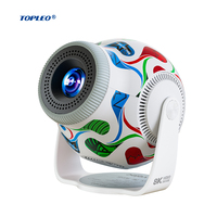 Projecteur intelligent Android compact Topleo avec haut-parleur intégré, Android 14, 4K, mini projecteur portable
