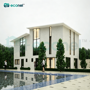 Maisons préfabriquées de luxe à deux étages de 3 à 5 chambres pour projets immobiliers, villas préfabriquées de haute qualité - Product Image 3