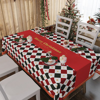 Nappe de noël rectangulaire, linge de table de fête