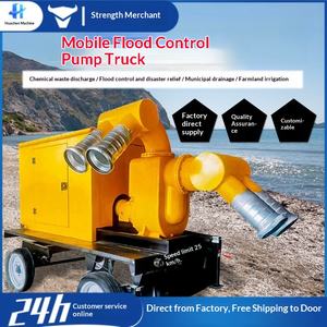 Camion pompe de contrôle des inondations automatique, grand débit, auto-amorçant, drainage de contrôle des inondations, pompe de contrôle des inondations, contrôle des sécheresses - Product Image 1