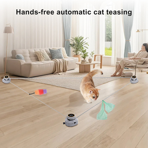 Jouets électroniques interactifs automatiques télécommandés pour chats d'intérieur et chatons, pour l'entraînement, l'exercice et les jeux de sport avec ficelle - Product Image 6