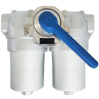 JUNWAVE Nouveau Système de Filtration Industrielle Duplex à Forte Demande, Garantie Qualité, Entrée/Sortie 1-1/2'', Garantie 1 An, 9,5 kg, Fabriqué à Taïwan