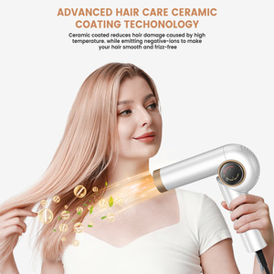 Secador de Pelo Profesional de Mano con <span class=keywords><strong>Iones</strong></span> <span class=keywords><strong>Negativos</strong></span>, Motor sin Escobillas Bldc Avanzado de 110000 RPM con Función Iónica - Product Image 1