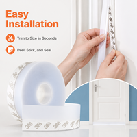 Tira de sellado de silicona transparente personalizada, cinta adhesiva de sellado para puertas, ventanas y huecos de vidrio para ducha