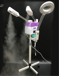 Chuyên nghiệp Salon Spa mặt <span class=keywords><strong>Vaporizer</strong></span> 3-in-1 nóng lạnh hai đầu phun 5x Magnifying đèn ánh sáng công nghệ Nano pin Powered - Product Image 2