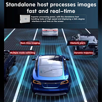 Radar d'aide à l'inversion de la voiture Caméra de voiture panoramique à 360 degrés pour Honda Accord Civic 2022 Système de navigation Bird View