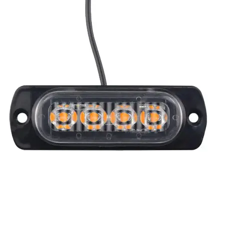 Super Bright Ultra Slim 4 LED Side Marker Lights Universal Interior Tail Light para Auto Trucks para 12V y 24V Coches