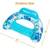 OEM&ODM Chaise flottante gonflable en PVC tendance pour fête de piscine estivale