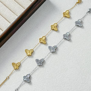 Ingrosso gioielli in ottone da donna placcati oro di lusso classico luce romantici a forma di farfalla braccialetti regali Pulsera Mariposa - Product Image 1