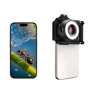 Lupa de Joyero 120X, Lente de Microscopio para Teléfono con Ocular/Luz LED Iluminada - Product Image 1
