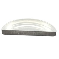 Palette de maquillage demi-ronde en aluminium électroplaqué pour fard à paupières cosmétique et poudre de maquillage, résistante à l'eau