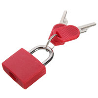 Petite serrure à bagages mignonne de sécurité, cadenas en laiton recouvert de plastique coloré de bonne qualité, bon marché