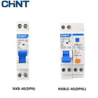 CHINT NXB-40 NXBLE-40 DPN DPNL 1P+N Remplace DZ267-32 4600A 50/60Hz Protection contre les fuites sur rail DIN Disjoncteur miniature Courbe BCD C