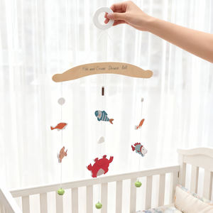 Cloche de lit <span class=keywords><strong>bébé</strong></span> en bois de haute qualité avec sons de poissons pour l'endormissement du <span class=keywords><strong>bébé</strong></span>, Cloche de rêve Océan - Product Image 2