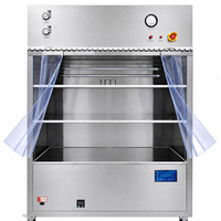 Armoire de laboratoire mobile à flux laminaire avec filtre HEPA, banc de travail ISO5 Classe 100, flux d'air vertical/horizontal, PLC HMI pour salle blanche