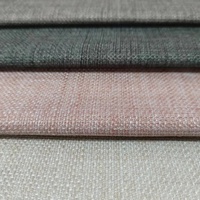 Vente en gros FR disponible pour hôtel floqué DOUBLE COULEUR 100% polyester tissu pour rideaux occultants