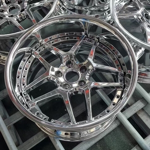 Juego de 2 o 3 Piezas de Llantas Forjadas Cromadas de Perfil Bajo de 17, 18, 19 y 22 Pulgadas para Blitz 03, Compatibles con 350Z, G35, <span class=keywords><strong>Supra</strong></span>, RX7, NISSAN SILVIA S15 - Product Image 3