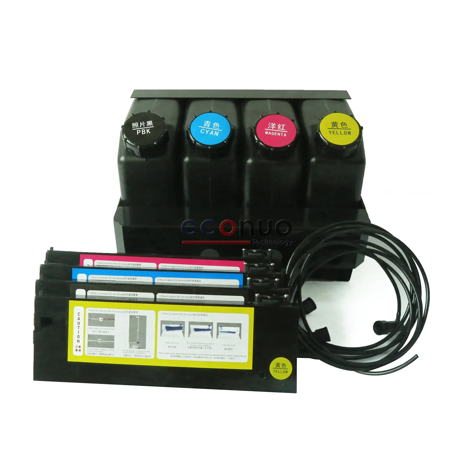 Impressora ciss tinta sistema a granel 4 + 4 cor uv sub tanque ciss tinta a granel sistema para mutoh/roland uv impressora