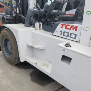 Fabriqué au Japon TCM 10 tonnes utilisé diesel FD100Z 4000mm hauteur chariot élévateur - Product Image 2