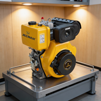Moteur diesel monocylindre 4 temps refroidi par air OHV 6HP Euro 5 pour pompes à eau et générateurs, usage agricole
