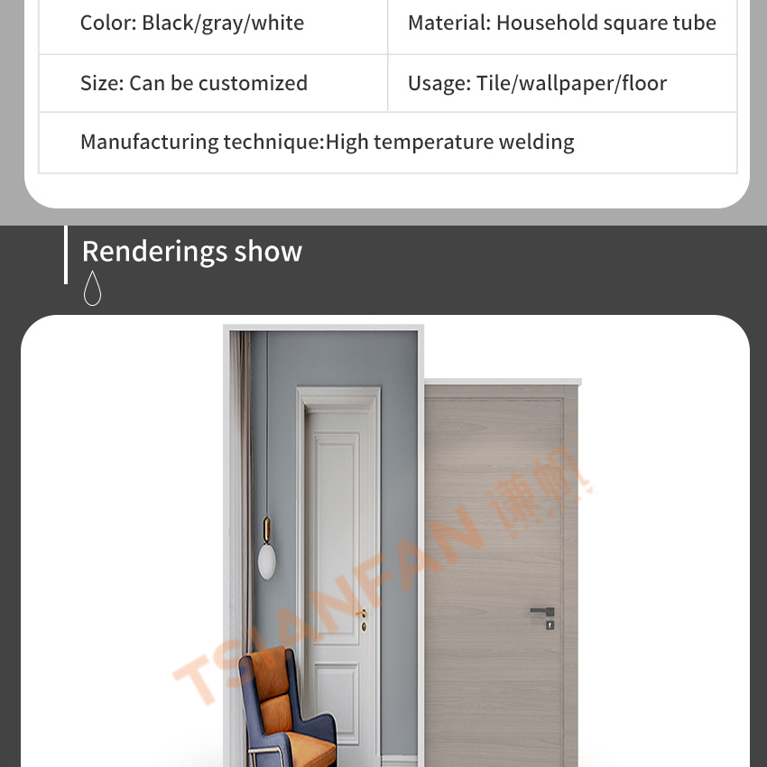 Tsianfan New Design Custom Stand Showroom Metal Sample Floor Tile Pull Out Wood Doors Stands Wooden Door Sliding Display Rack