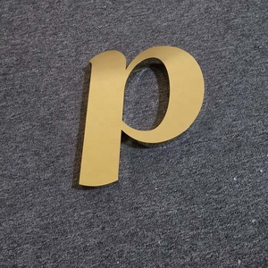 Lettres en acier inoxydable et métal doré, 500 pièces, petites dimensions, collées <span class=keywords><strong>au</strong></span> <span class=keywords><strong>mur</strong></span> - Product Image 1