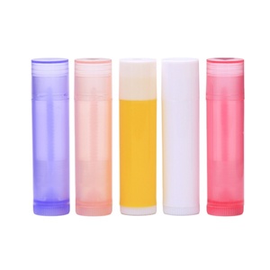 Tubo de Lápiz Labial de PP Colorido de 5g, Tubo de Lápiz Labial de Plástico Retráctil DIY, Envase Transparente para Bálsamo Labial en Barra - Product Image 2