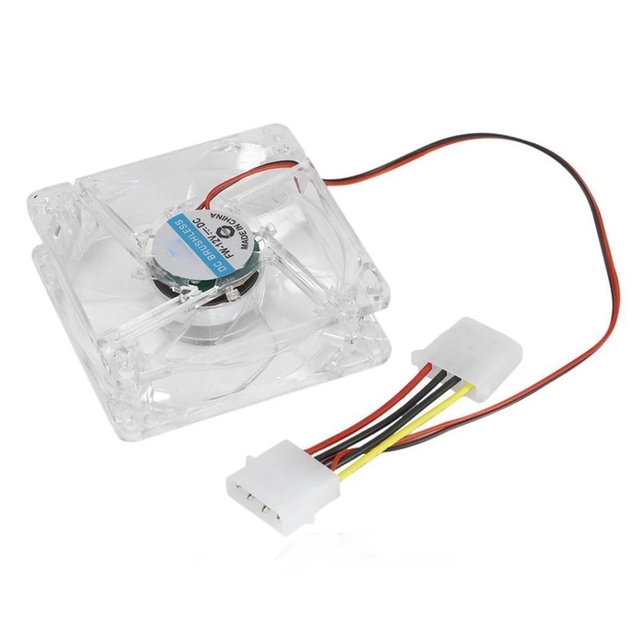 PC Computer CPU Fan Cooling Fan with Blue Led Light 12cm Silent DC 12V LED Luminous Chassis Molex 4D Plug Axial Fan