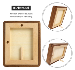 กรอบรูปไม้สีทองโบราณทรงกลมแบบเรียบง่าย ปี 2026 เป็นมิตรกับสิ่งแวดล้อม สไตล์ยุโรปย้อนยุค สำหรับตกแต่งห้องนั่งเล่น โชว์รูปภาพ - Product Image 3