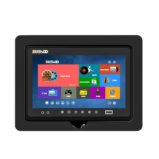 Android Car Tablet Headrest Monitor Rear Seat Entertainment Touch Screen TV USB Connection CarPlay RGB Function LCD TFT Screen