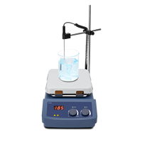 Agitateur magnétique de laboratoire Laboao, modèle à succès, avec plaque chauffante carrée de 7 pouces, affichage LED, température maximale de 550°C, puissance de 1030W