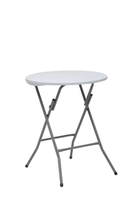 Venta al por mayor al aire libre portátil 60cm 80cm de alto superior plegable de plástico blanco redondo plegable cola de bar para eventos de fiesta - Product Image 5