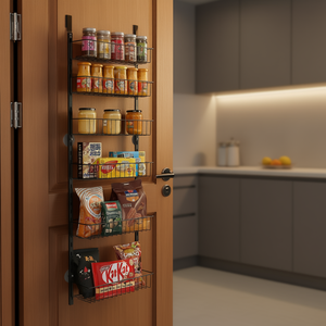 Organizador de despensa ajustable de 6 niveles para colgar sobre la puerta, estante de almacenamiento para cocina - Product Image 2