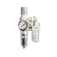 Combinaison filtre-régulateur-lubrificateur pneumatique AC3010 pour traitement de l'air comprimé