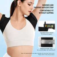 Correcteur de posture réglable pour les épaules, soutien dorsal respirant en polyester, ceinture de maintien pour le haut du dos, idéal pour les employés de bureau et les étudiants