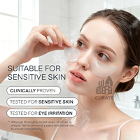 60 Patchs Hydrogel Personnalisables Sous les Yeux avec Logo – Caféine, Acide Hyaluronique, Niacinamide – Masque Rafraîchissant et Hydratant Contre les Cernes et les Poches – Végan et Sans Cruauté Animale