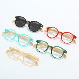 Lunettes de lecture en bambou écologiques avec verres transparents <span class=keywords><strong>pour</strong></span> hommes et femmes, ultra-légères, protection oculaire vintage anti-fatigue - Product Image 1