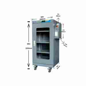 خزانة نيتروجين عالية الكفاءة وموفرة للطاقة بسعة 160 لتر ونسبة رطوبة من 1% إلى 60%، مناسبة للإلكترونيات/الأجهزة الطبية/الطاقة الجديدة/الأشباه الموصلات - Product Image 2