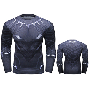 Camiseta deportiva con estampado Digital 3D de personajes de películas de Anime para hombre, camisetas personalizadas con tu propio logotipo, camisetas Rash Guard BJJ JIU JITSU para hombre - Product Image 3
