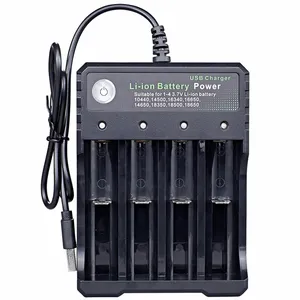 cargador de batería li-ion universal Suppliers-Precio barato universal USB de la batería recargable de li-ion, batería de iones de litio cargador de baterías 18650 4 ranuras del cargador de batería