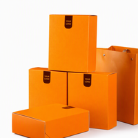 Boîte Cadeau Thé Orange Écologique avec Logo Personnalisé, Emballage Premium pour Thé Dancong Phoenix, Tonique Alimentaire, OEM ODM