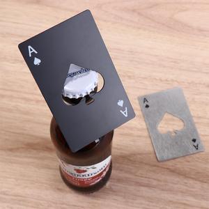 Bêche une carte couteau ouvre-bouteille carte à jouer créative en forme d'acier inoxydable maison outil carte ouvre-bouteille ouvre-bière - Product Image 3