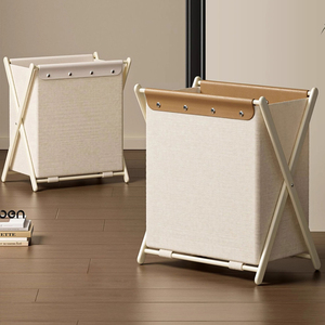 Hot Bán Công Suất Lớn Có Thể Gập Lại Giặt <span class=keywords><strong>Hamper</strong></span> Với Nắp Lót Grey Dệt Bông Giỏ Tổ Chức Hộ Gia Đình Với Xử Lý - Product Image 6