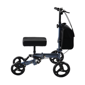 Rollator Walker Kursi Roda Medis Baja Buatan China Bersertifikat CE Kapasitas 136KG Bariatrik - Product Image 1