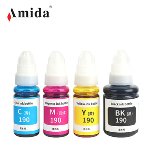 Tinta Amida Compatible con impresora Canon <span class=keywords><strong>PIXMA</strong></span> G4100/G3100/G2100/G1100/G1110/G2110/G3102/G3110/G3111/<span class=keywords><strong>G4110</strong></span>/G4111, tinta de tinte 190 - Product Image 1